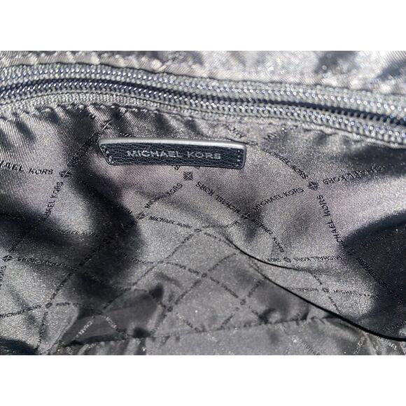 Michael Kors Jet Set Signature Shoulder Bag Blk - Picture 10 of 11